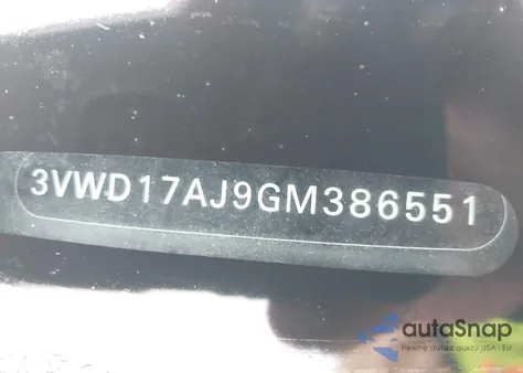 2016 Volkswagen Jetta 1.8T Sport z USA, uszkodzony, nr VIN 3VWD17AJ9GM386551